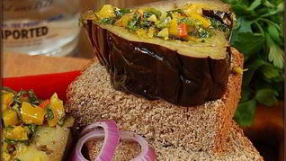 Пряные маринованные баклажаны