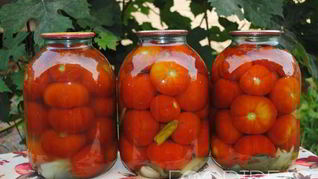 Сладкие маринованные помидоры