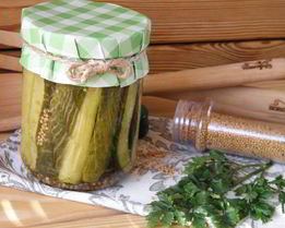 Огурчики с горчицей на зиму