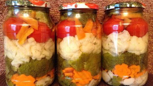 овощное капустное ассорти на зиму