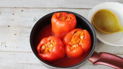 перец фаршированный морковью на зиму