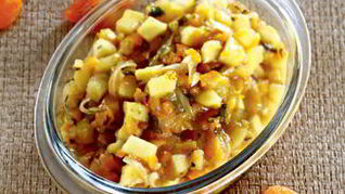 Приправа из кураги с яблоками