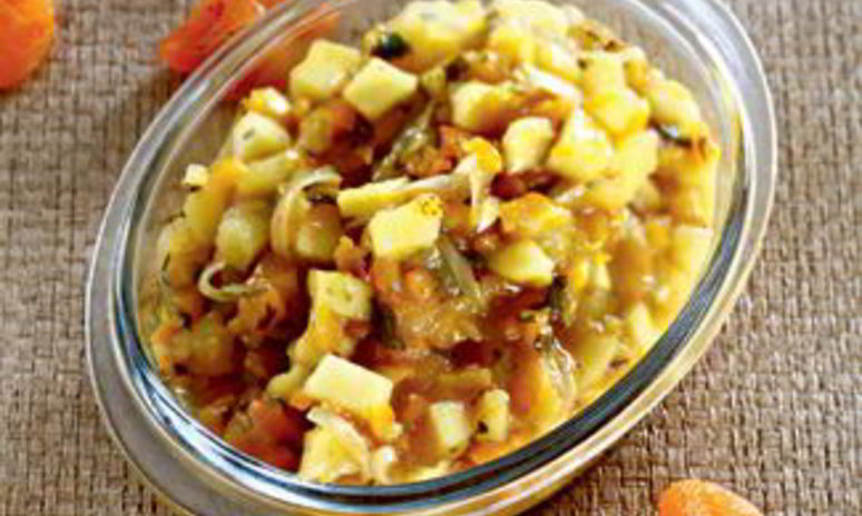 Рецепт приправы из кураги с яблоками