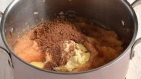 шоколадное яблочное пюре на зиму