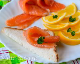 Малосоленая семга