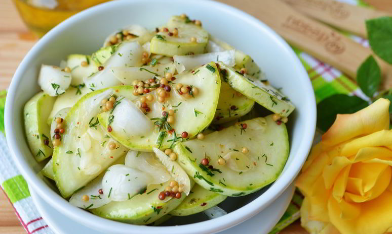 Рецепт малосольных кабачков хрустящих