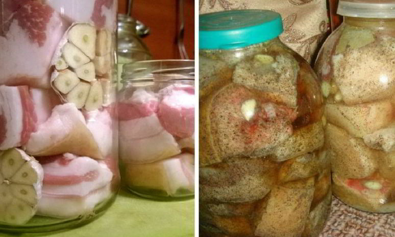 Рецепт сала в банке
