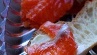 Слабосоленая семга