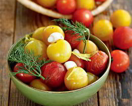 Соленые помидоры черри