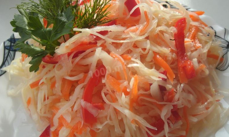 Рецепт суточной капусты с чесноком