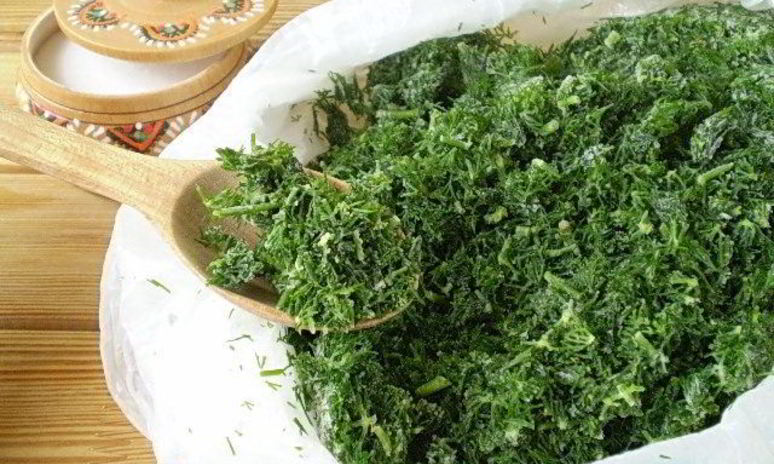 Рецепт укропа на зиму