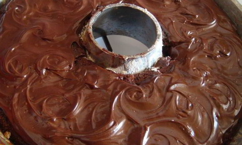 Рецепт кольца с вареньем и шоколадом