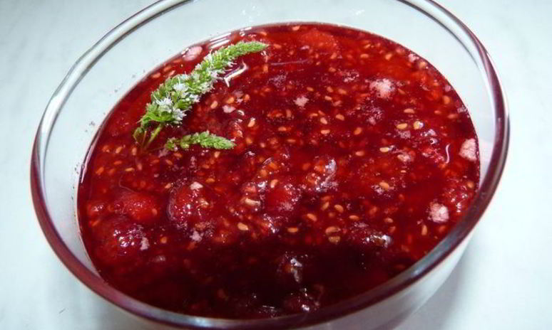 Рецепт малинового варенья с мятой