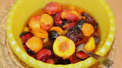 варенье из нектаринов и слив с ванилью