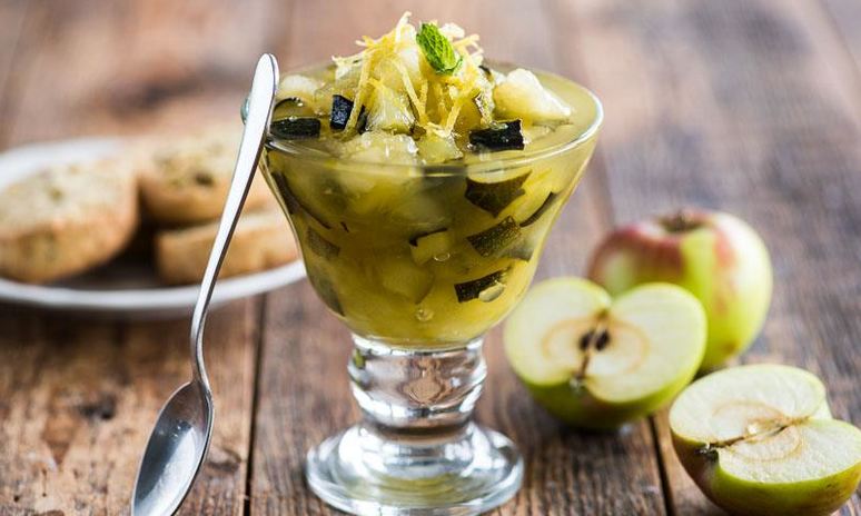 Рецепт варенья из цукини с яблоками