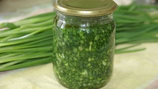 Зеленый лук на зиму