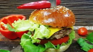 Брутальный бургер с говядиной