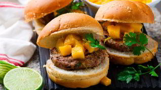 Карри бургер с манго
