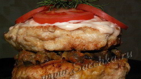 котлета куринбургер