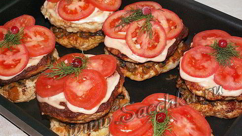 котлета куринбургер