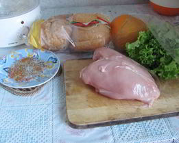 Полезный Чикенбургер с грейпфрутом