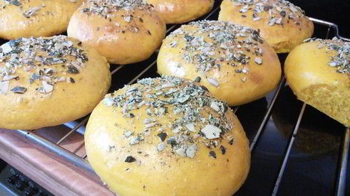 тыквенные булочки для бургеров