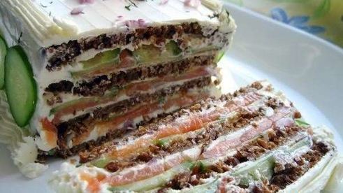 бутербродный торт