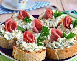 Бутерброды из багета