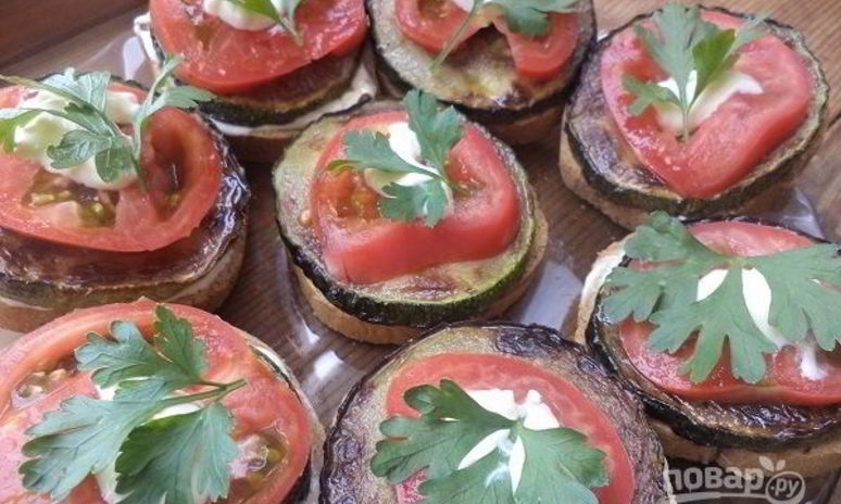 Рецепт бутербродов из кабачков