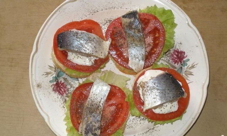 Рецепт бутербродов открытых