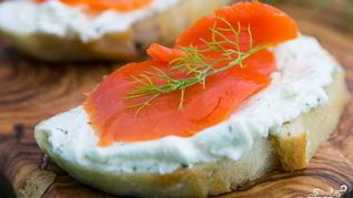 Бутерброды с красной рыбой