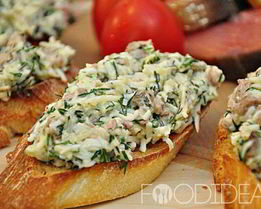 Бутерброды с печенью трески