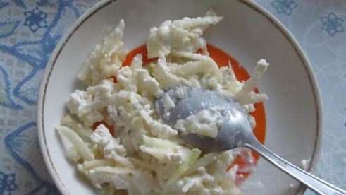 бутерброды с творожно-яблочной массой