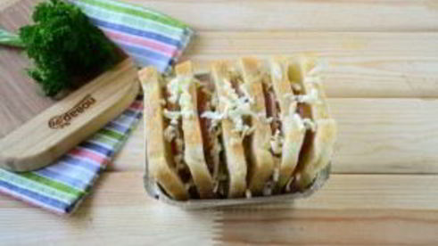 гармошка из бутербродов