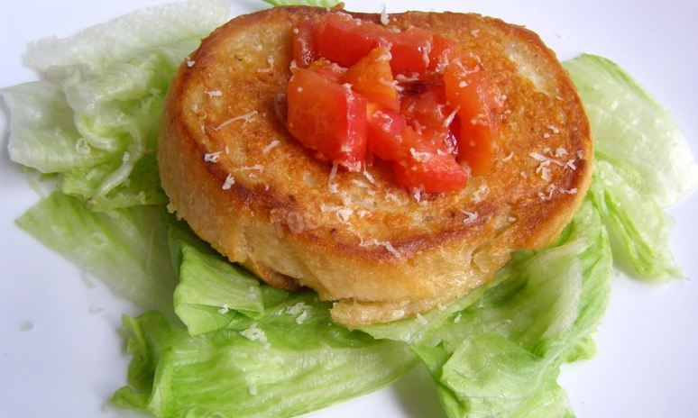 Рецепт жареных бутербродов с помидорами и сыром