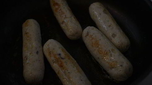 домашние сосиски куриные