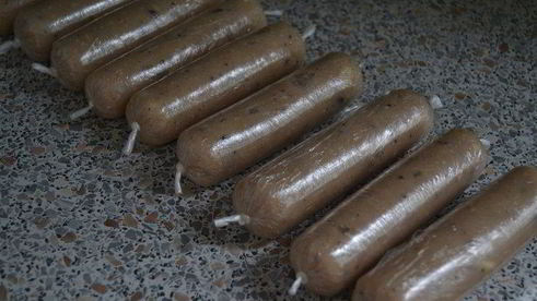 домашние сосиски куриные