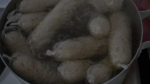 домашние сосиски куриные