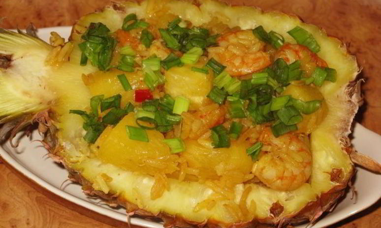 Рецепт фаршированного ананаса