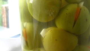 Фаршированные зеленые помидоры