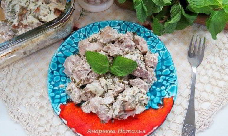 Рецепт филе индейки, маринованное в йогурте с мятой