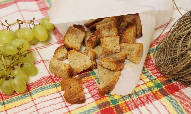 Рецепт гренков с чесноком в духовке