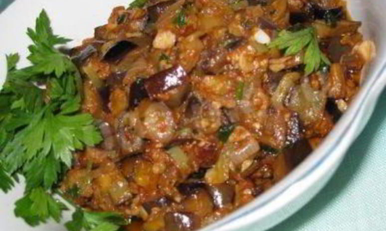 Рецепт баклажанной икры по-гречески