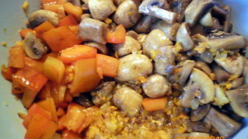 грибная икра с болгарским перцем