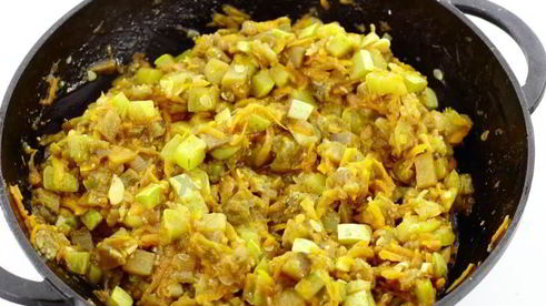 кабачково-баклажанная икра на зиму