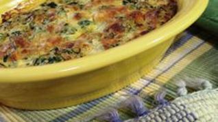 Брокколи в сырном омлете