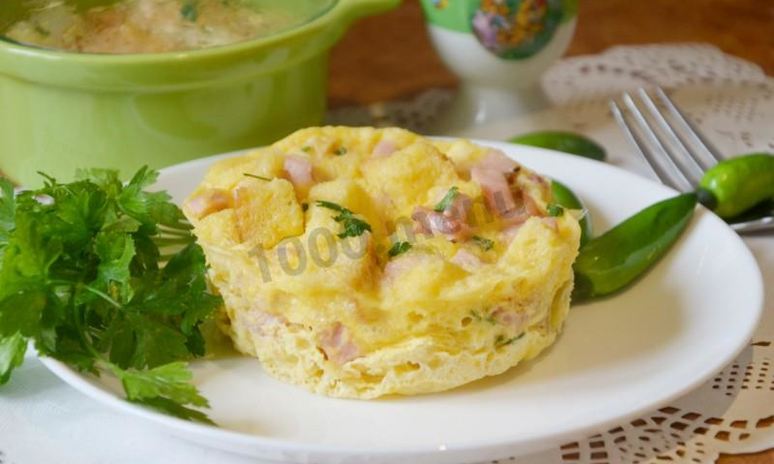 Рецепт быстрого омлета в микроволновке