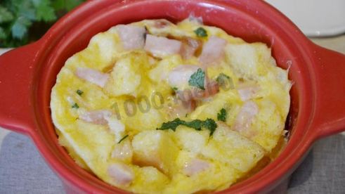 быстрый омлет в микроволновке