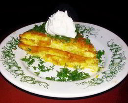 Французский омлет с кабачками