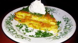 Французский омлет с кабачками